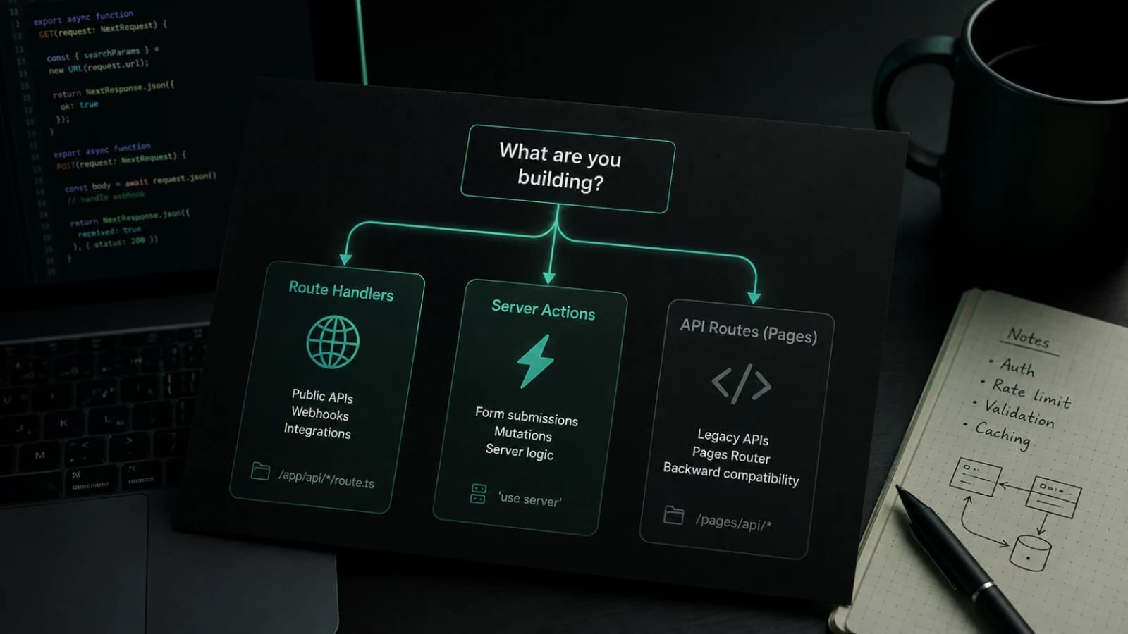 Next.js API Routes in 2026: Route Handlers, Server Actions, and When to Use Each