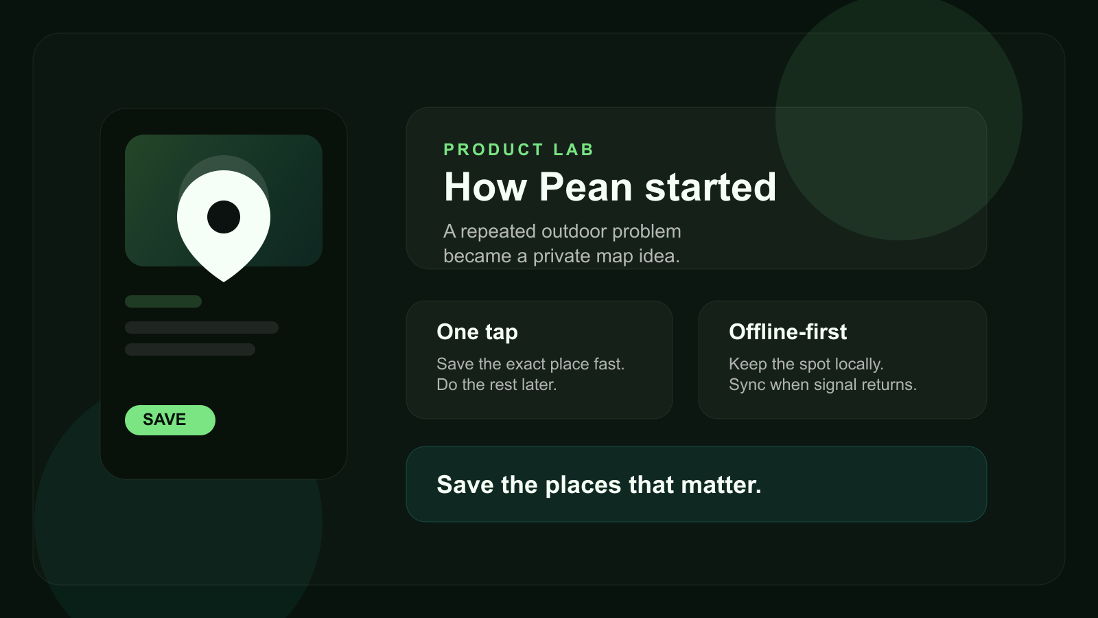 Illustration of the original product idea behind Pean